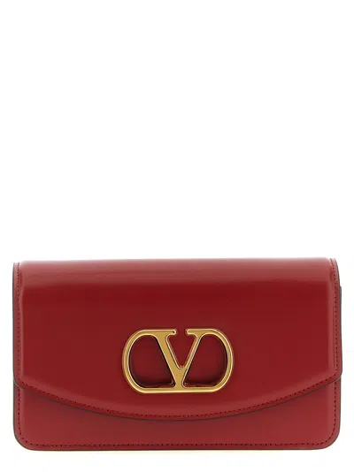 Valentino Garavani Red Leather Crossbody Bag