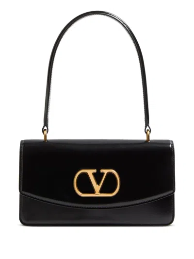 VALENTINO GARAVANI VAIN LEATHER TOP HANDLE BAG