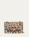 Valentino Vain Leopard-print Calf Hair Shoulder Bag In Multi