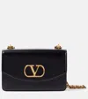 Valentino Garavani Garavani Vain Shoulder Bag In Shiny Calfskin Woman Black Uni In Black