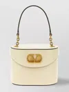 Valentino Vanity Leather Shoulder Bag In White