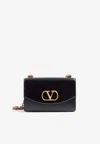Valentino Garavani Garavani Vain Shoulder Bag In Shiny Calfskin Woman Black Uni In Black