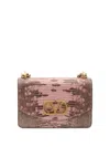 Valentino Vain Snake Print Leather Chain Shoulder Bag