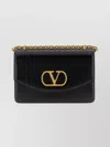 Valentino Vain Shoulder Bag Chain Strap In Black