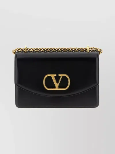 Valentino Garavani Vain Shoulder Bag Chain Strap In Black