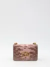 Valentino Vain Snake Print Leather Chain Shoulder Bag In Pink