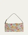 Valentino Vain Small Diamond Sequin-embroidered Shoulder Bag In Multi