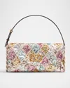 Valentino Vain Small Diamond Sequin-embroidered Shoulder Bag In Multi