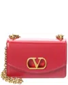 Valentino Vain Small Leather Shoulder Bag In Red
