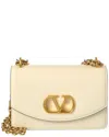 Valentino Vain Small Leather Shoulder Bag In White