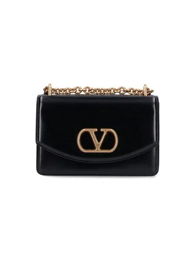 Valentino Garavani 'vain' Small Shoulder Bag In Black