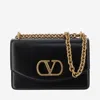 Valentino Vain Leather Shoulder Bag In Black