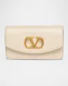 Valentino Small Leather Clutch With Adjustable Chain Strap