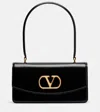 Valentino Garavani Leather Shoulder Bag Adjustable Strap In Black