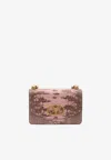 Valentino Vain Snake Print Leather Chain Shoulder Bag