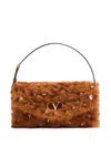 Valentino Vain Soft Small Shoulder Bag In Brown