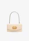 Valentino Small Leather Clutch With Adjustable Chain Strap In Yellow