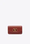 Valentino 'vain' Clutch Bag Adjustable Strap In Red