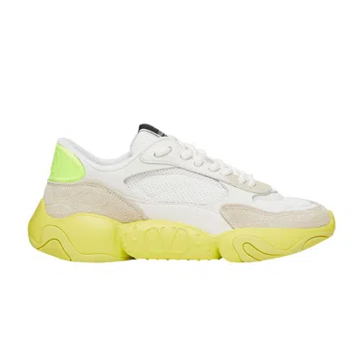 Pre-owned Valentino Garavani Valentino Valentino Bubbleback 'white Neo Yellow' | Men's Size 42