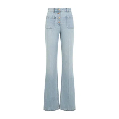 Valentino Pantalone Denim In Blue