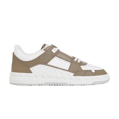 Pre-owned Valentino Garavani Valentino Valentino Freedots Low 'brown White' | Men's Size 44