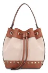 Valentino Garavani Women Rockstud Canvas Bucket Bag