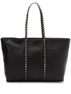 Valentino Rockstud Tote Bag In Black