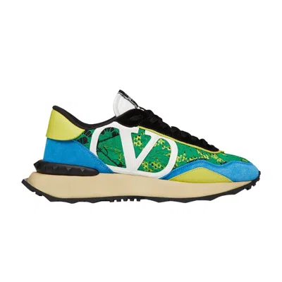 Pre-owned Valentino Garavani Valentino Valentino Lacerunner 'green Blue' | Men's Size 42