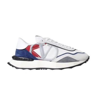 Pre-owned Valentino Garavani Valentino Valentino Netrunner 'white Blue Red' | Men's Size 44
