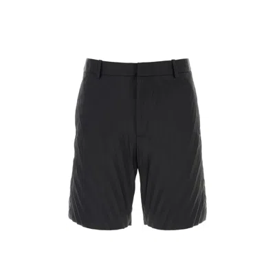 Valentino Pleated Tailored Shorts In Black