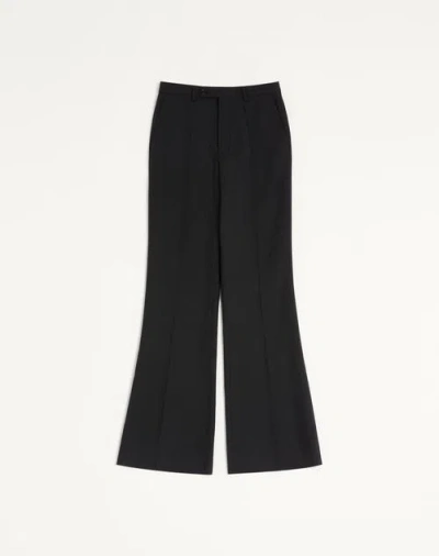 Valentino Nylon Gabardine Trousers In Black