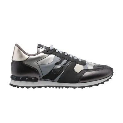 Pre-owned Valentino Garavani Valentino Valentino Rockrunner 'black Camo' | Men's Size 41