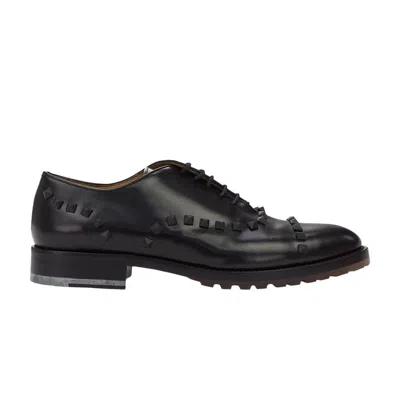 Pre-owned Valentino Garavani Valentino Valentino Rockstud Oxford 'black' | Men's Size 43