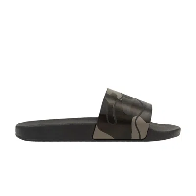 Pre-owned Valentino Garavani Valentino Valentino Slider 'black Camouflage' | Men's Size 40