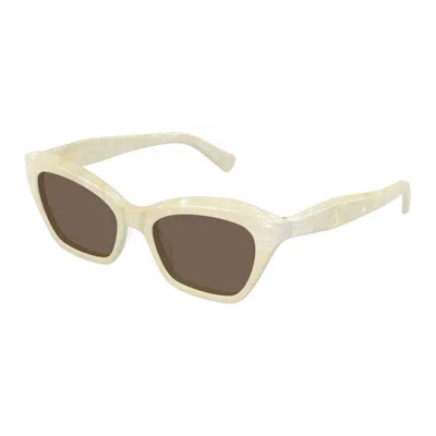 Valentino Eyewear Cat Eye Frame Sunglasses In Neutral