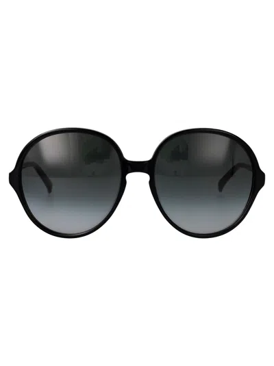 Valentino Garavani Black Black Grey Acetate Sunglasses