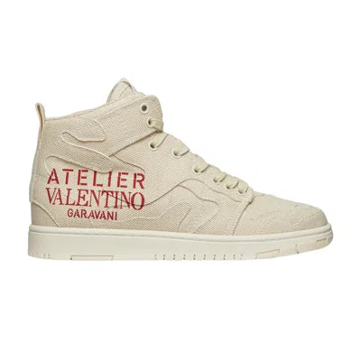 Pre-owned Valentino Garavani Valentino Valentino Wmns Atelier 07 High Sneaker 'camouflage Edition - Natural' | Brown | Women's Si