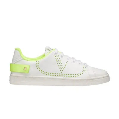 Pre-owned Valentino Garavani Valentino Valentino Wmns Backnet Sneaker 'white Lime' | Women's Size 38