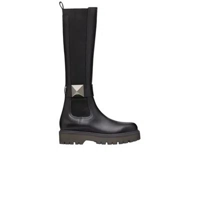 Pre-owned Valentino Garavani Valentino Valentino Wmns One Stud 45mm Boot 'black' | Women's Size 40