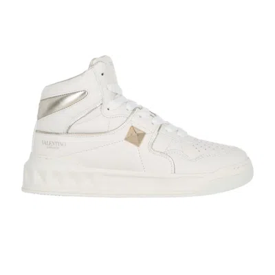 Pre-owned Valentino Garavani Valentino Valentino Wmns One Stud High 'white Platinum Hardware' | Women's Size 36.5