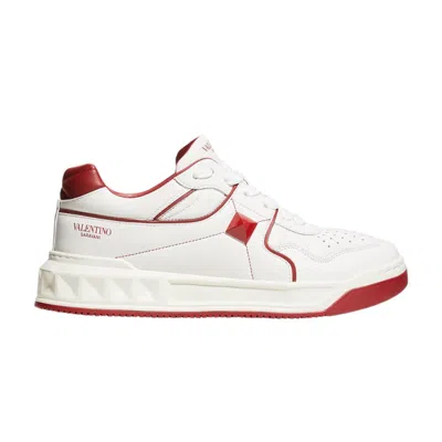 Pre-owned Valentino Garavani Valentino Valentino Wmns One Stud Low 'red Hardware' | White | Women's Size 36