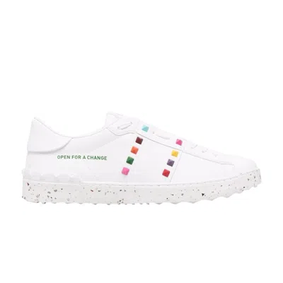 Pre-owned Valentino Garavani Valentino Valentino Wmns Open Sneaker 'open For A Change' | White | Women's Size 35.5