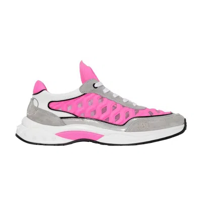 Pre-owned Valentino Garavani Valentino Valentino Wmns Ready Go Runner 'grey Bright Pink' | Women's Size 38.5