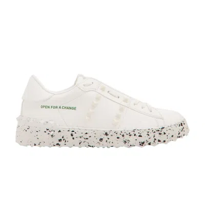 Pre-owned Valentino Garavani Valentino Valentino Wmns Rockstud 'open For A Change' | White | Women's Size 37.5