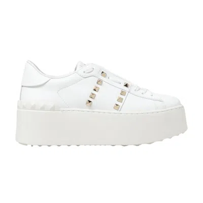Pre-owned Valentino Garavani Valentino Valentino Wmns Rockstud Platform 'untitled - White' | Women's Size 38.5