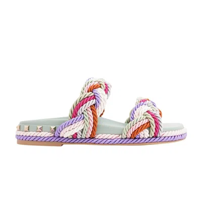Pre-owned Valentino Garavani Valentino Valentino Wmns Sandal 'morning Dew Braided Cords' | Multi-color | Women's Size 35