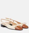 Valentino Garavani 'valet Du Roi' White Ballet Flats With Vlogo Plaque On The Front And Adjustable L In Neutral