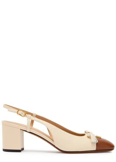 VALENTINO GARAVANI VALENTINO VALET DU ROI 60 LEATHER SLINGBACK PUMPS