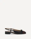 Valentino Valet Du Roi Leather Slingback Ballerina Flat