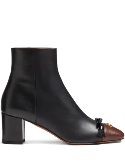 Valentino Garavani Valet Du Roi Kidskin Leather Ankle Boot 60mm